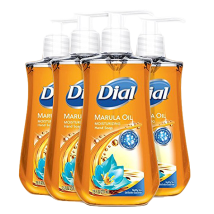 DIAL LIQUID HAND SOAP, MARULA OIL, 7.5 FLUID OUNCE, PACK OF 4